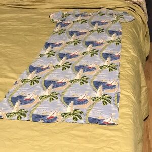 Scenic Print Midi Dress